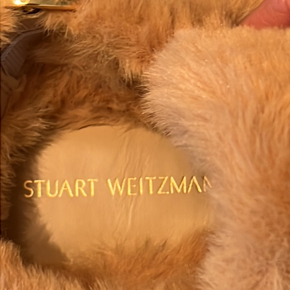 Stuart Weitzman Elodie Chill Faux Fur Sandals - Picture 2 of 11